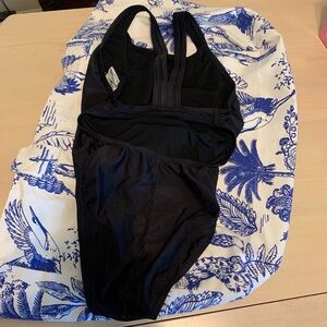Speedo Black One-Piece Swimsuit with Racerback